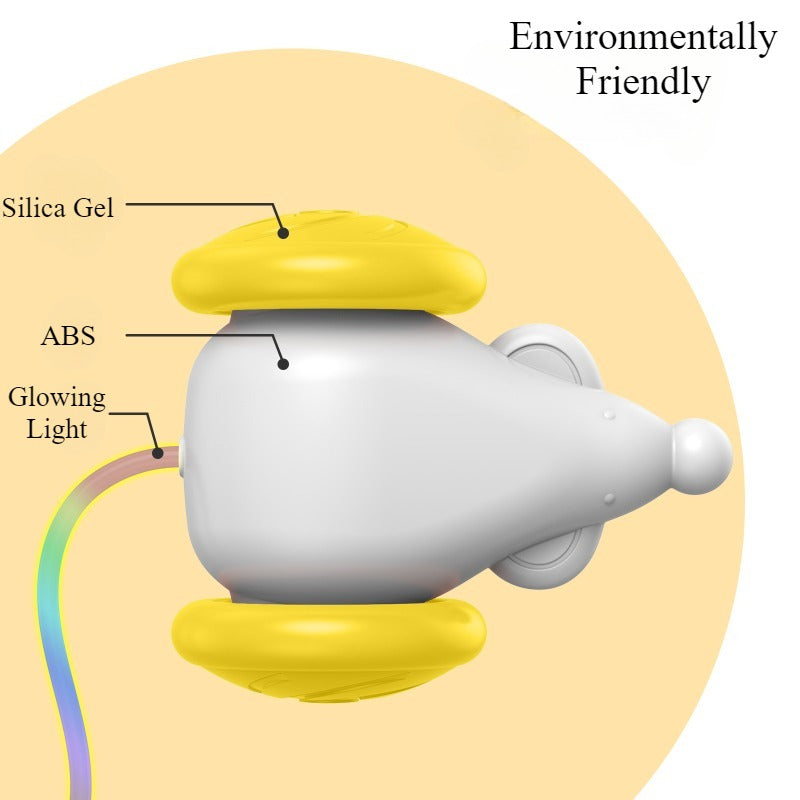 Interactive Smart Cat Toy - Electric Mouse with LED Light