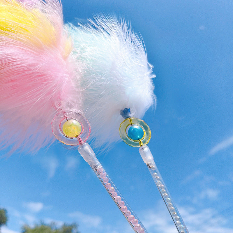 Cat Feather Fairy Stick