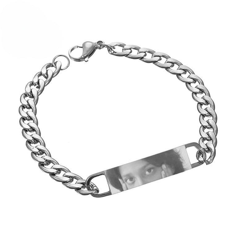 Custom Laser Engraving Pet Eye photo Bracelet