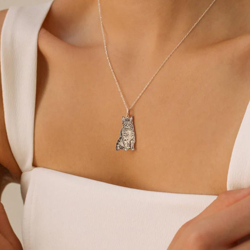 925 Silver Pet Engraved Pendant