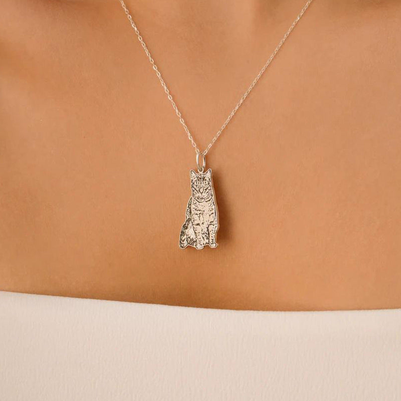925 Silver Pet Engraved Pendant