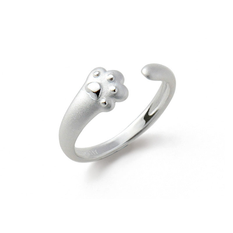 Simple Kitten Figure Ring
