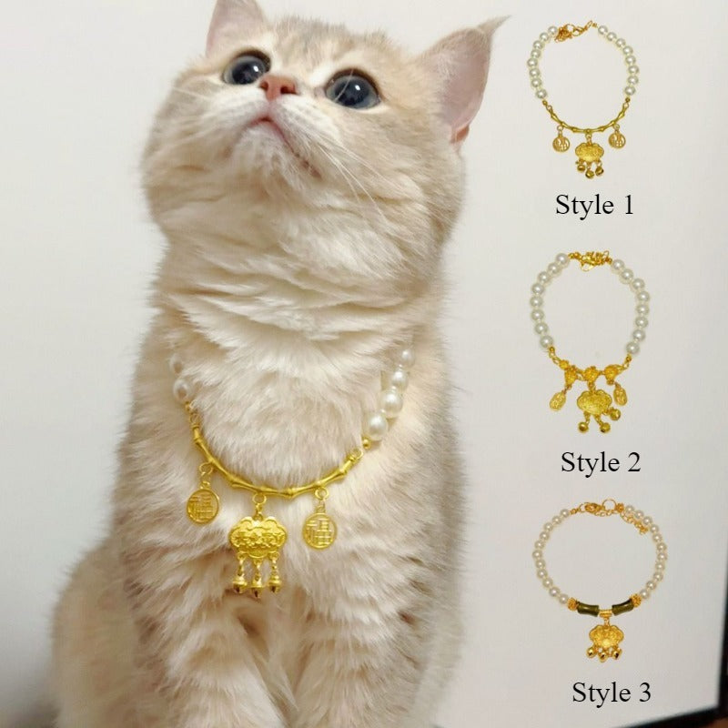 Double Layer Bamboo & Pearl Necklace