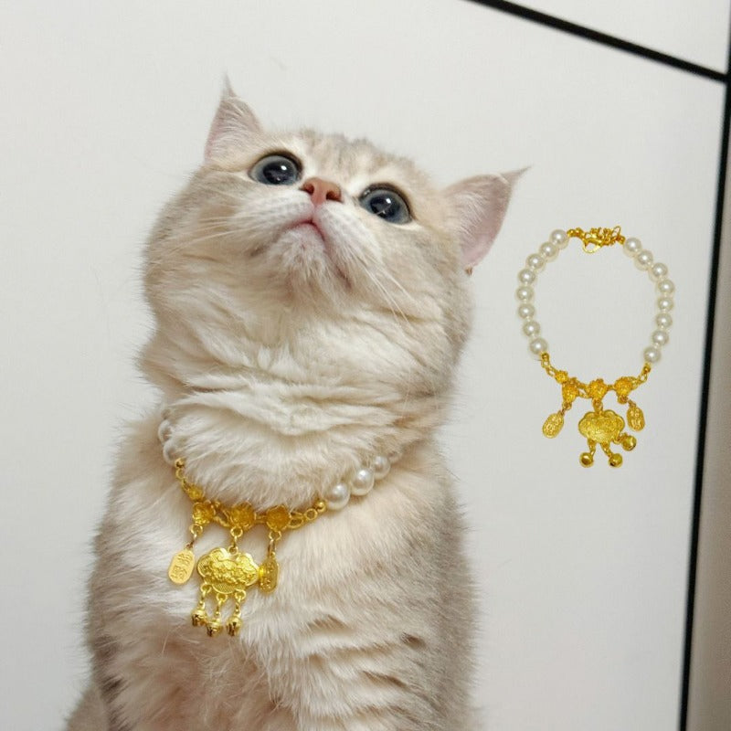 Double Layer Bamboo & Pearl Necklace