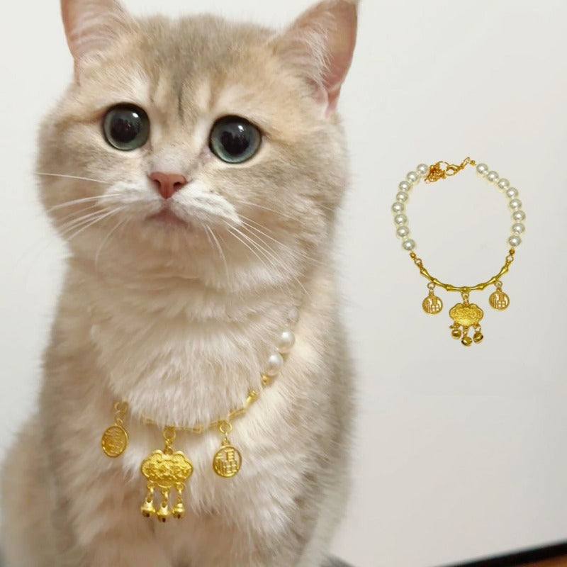 Double Layer Bamboo & Pearl Necklace