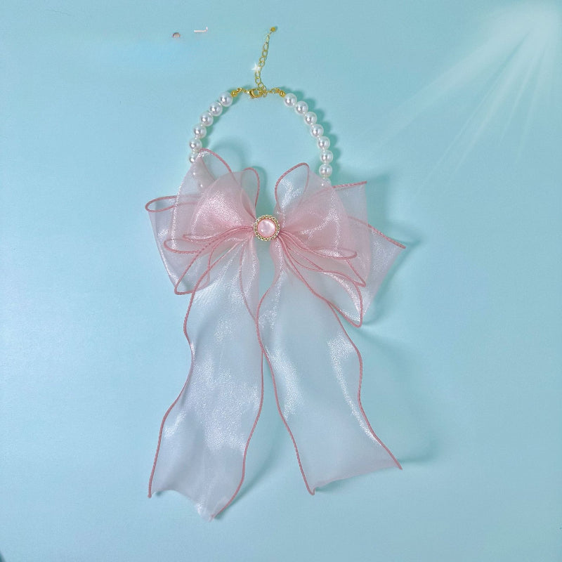 Double Layer Bamboo & Pearl Necklace
