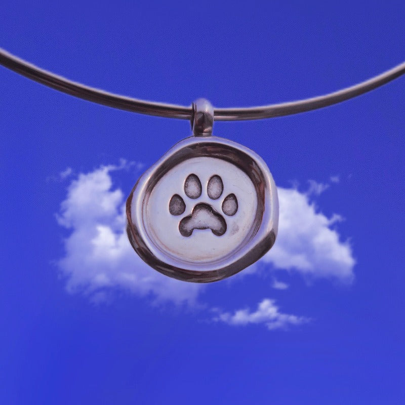 Silver Plated Cat Paw Chocker