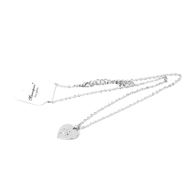 Simple Love Dog Paw Versatile Alloy Necklace