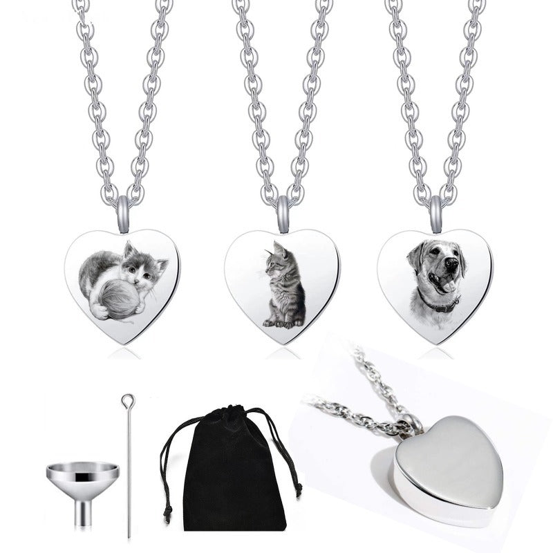 Custom Heart-Shaped Urn Pendant