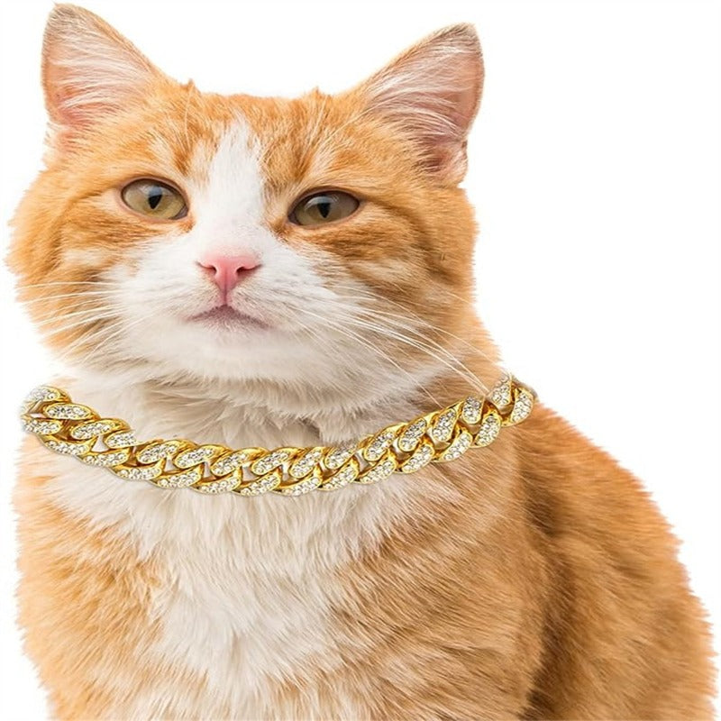 Zinc Alloy Diamond-Encrusted Cuban Chain