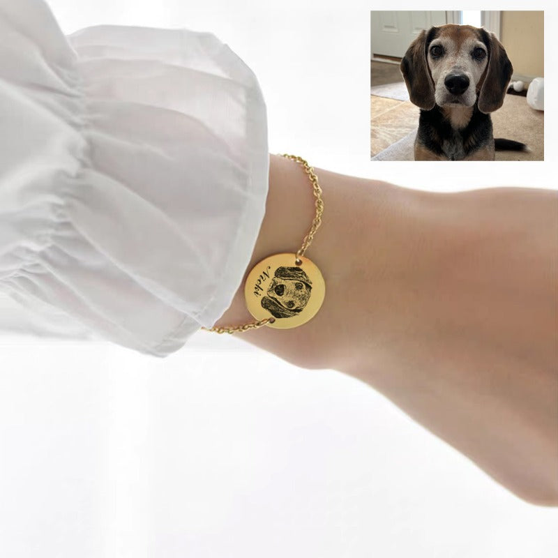 Custom Pet Photo & Name Bracelet
