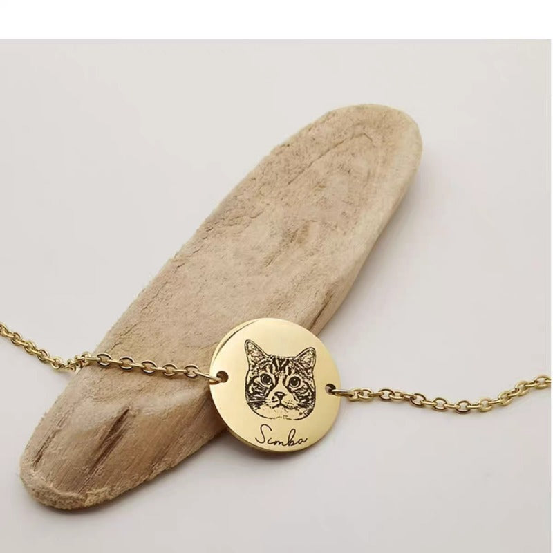 Custom Pet Photo & Name Bracelet