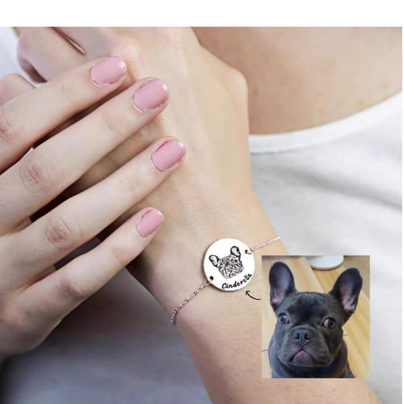 Custom Pet Photo & Name Bracelet