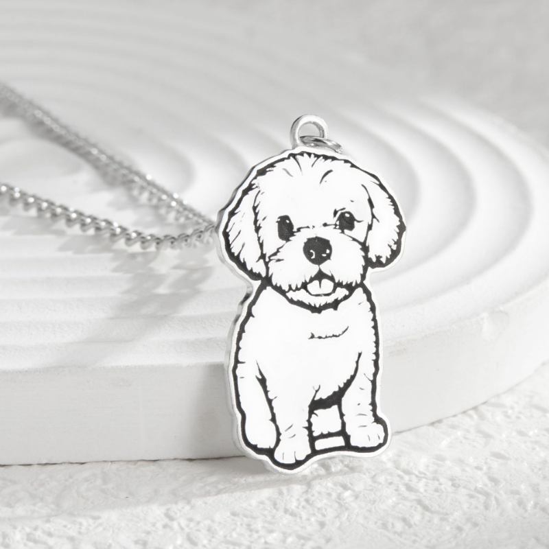 925 sterling silver custom pet necklace