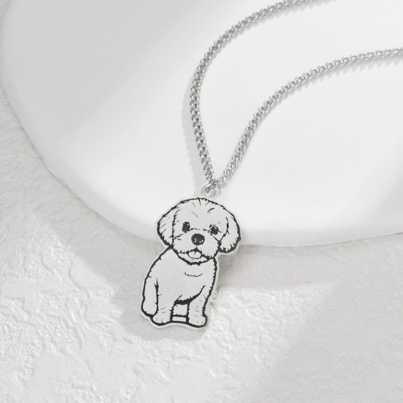 925 sterling silver custom pet necklace