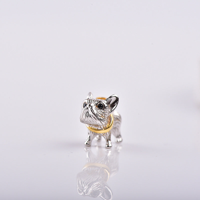S925 Sterling Silver Bulldog Pendant