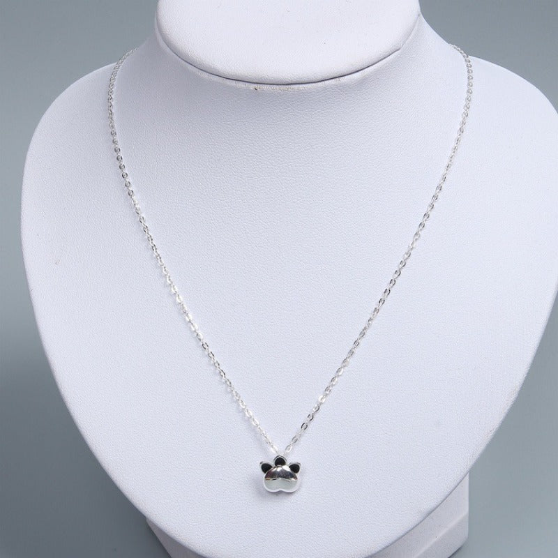 S925 Silver Super Cute Cat Claw Necklace