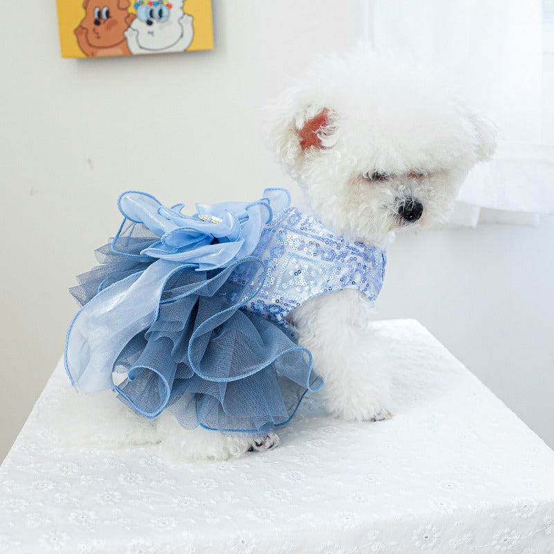 Blue Galaxy Wedding Dress