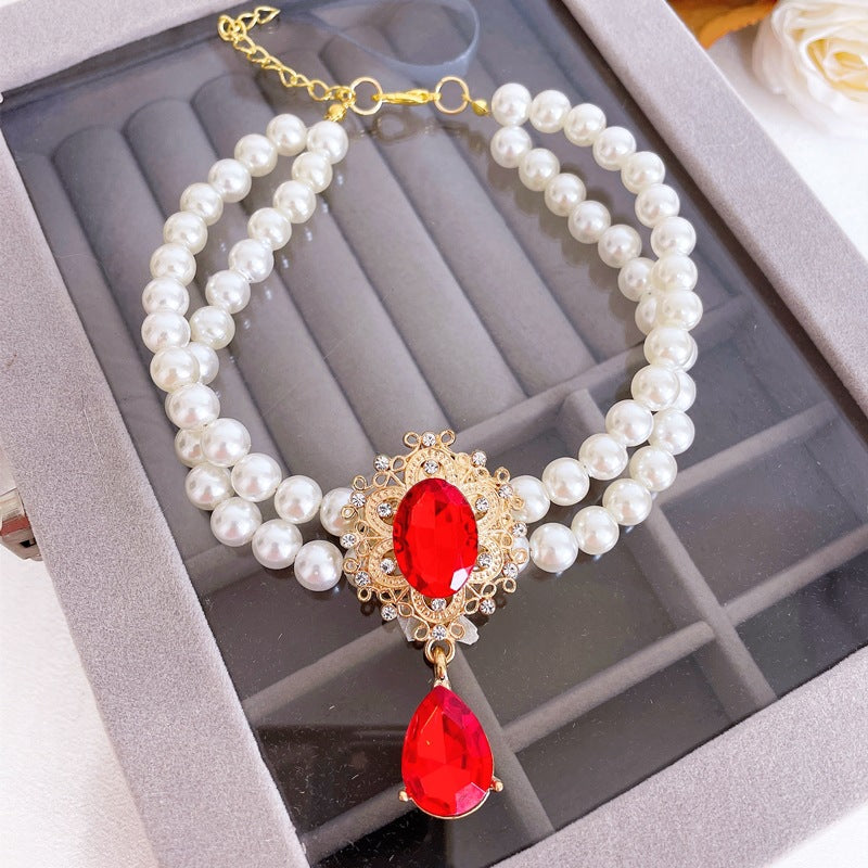 Ocean Heart Pearl Double-layer Necklace