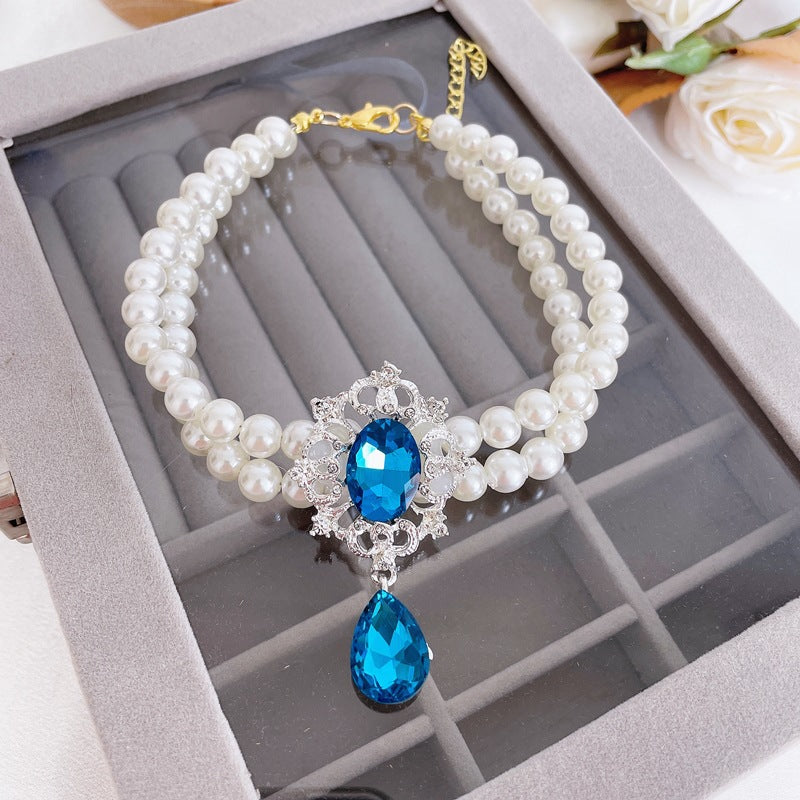 Ocean Heart Pearl Double-layer Necklace