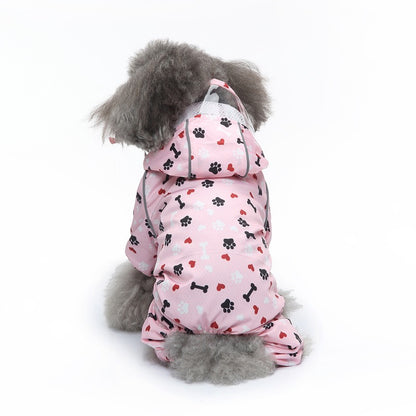 Pet Reflective Back-Strap Raincoat (Waterproof Dog Jacket)