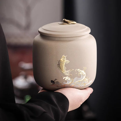 Gilt Gold Ceramic Urn