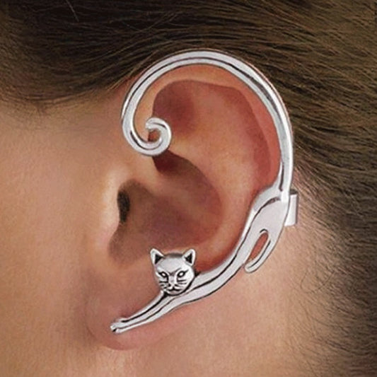 Alloy 3D Cat Earrings