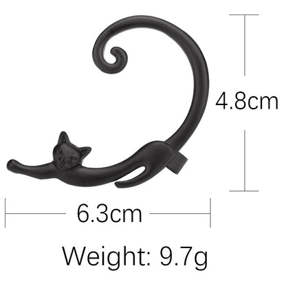 Alloy 3D Cat Earrings