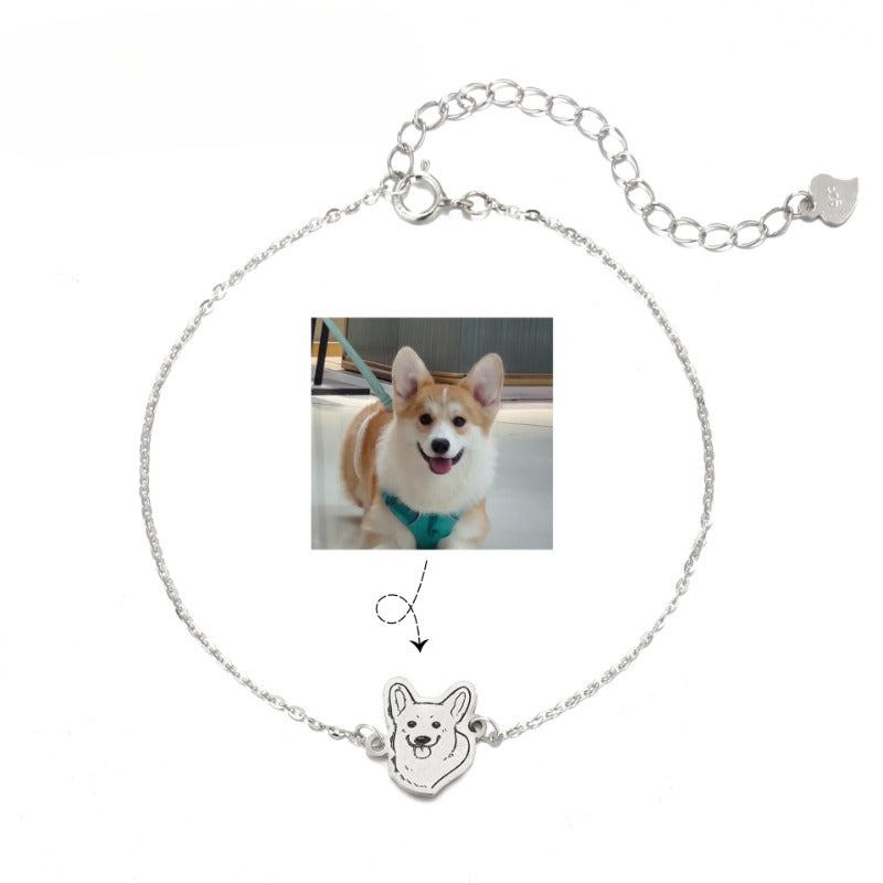Custom S925 Silver Pet Bracelet