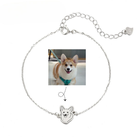 Custom S925 Silver Pet Bracelet