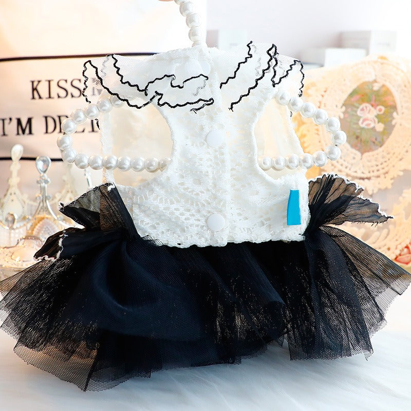 Black Fluffy Wedding Dress
