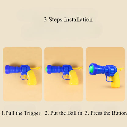Multi-Color Hair ball & Cat Toy Gun