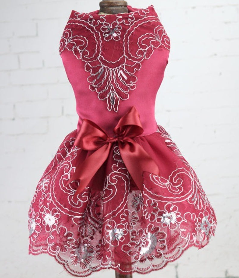 Embroidered Lace Dress