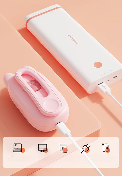 Electric Pet Spray Comb with One-Button Spray Brush
