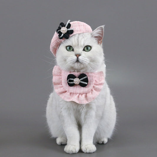 Camellia Hat and Bib Set