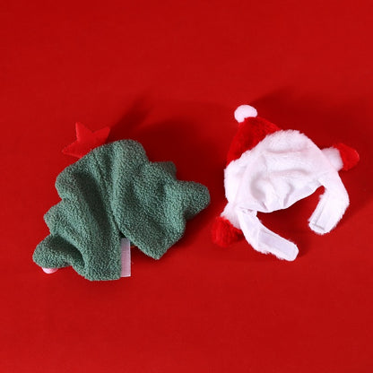 Pet Christmas Tree & Snowman Hat