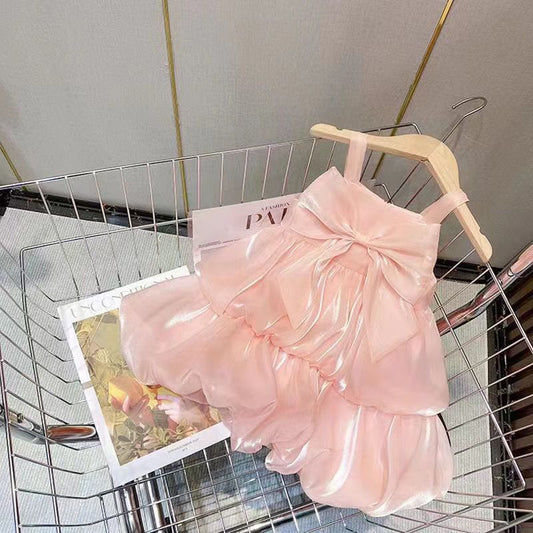 Peach Color Summer Dress