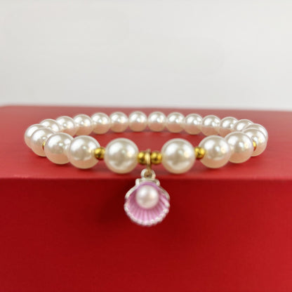 Seashell Pearl Necklace