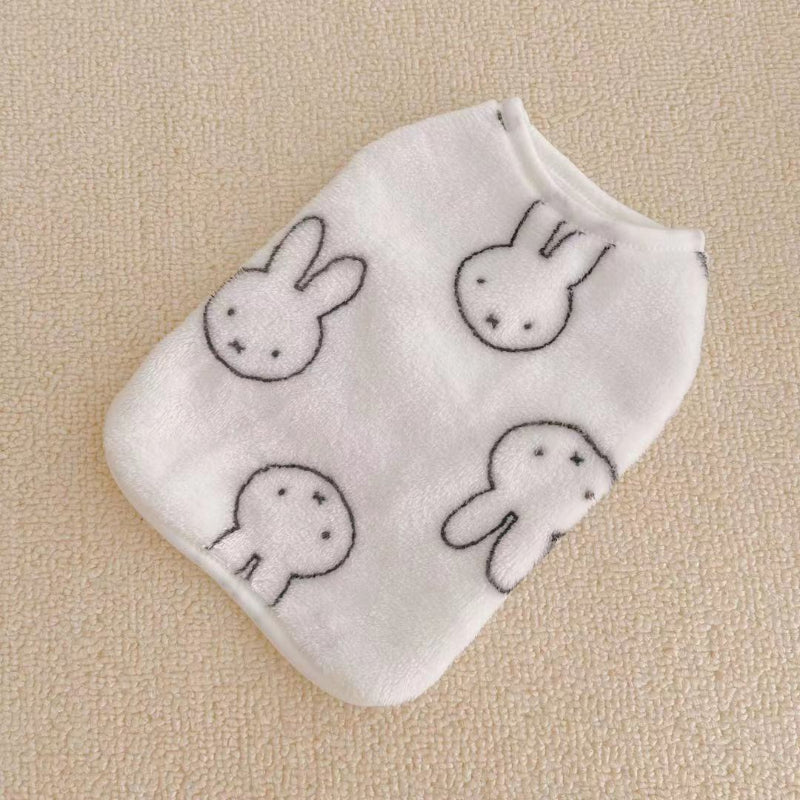 Cozy Teddy Bear Print Fleece Vest