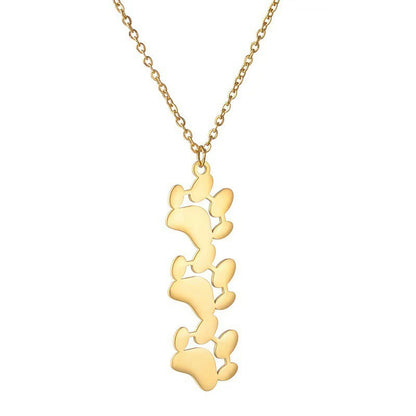 Footprint pendant with Customized Names