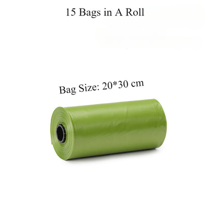 Eco-Friendly Degradable Dog Poop Bags With Dispenser