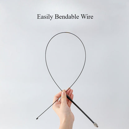 Interactive Steel Wire Feather Bell Cat Stick