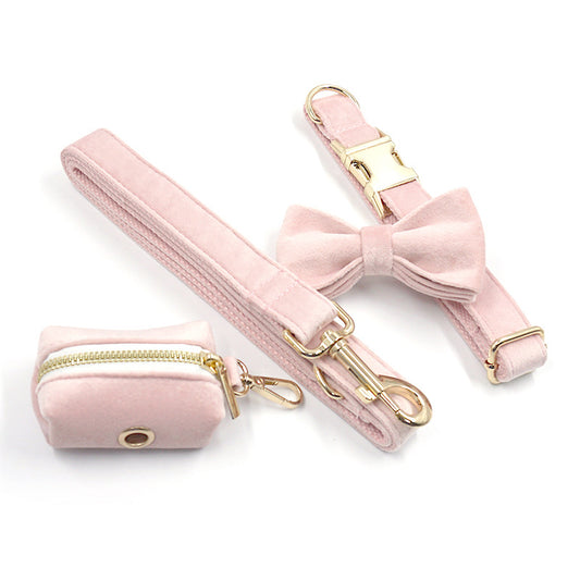 Princess Pink Velvet Pet Collar