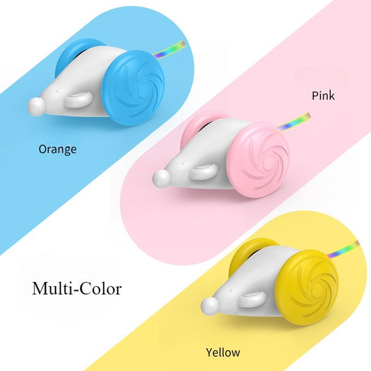 Interactive Smart Cat Toy - Electric Mouse with LED Light