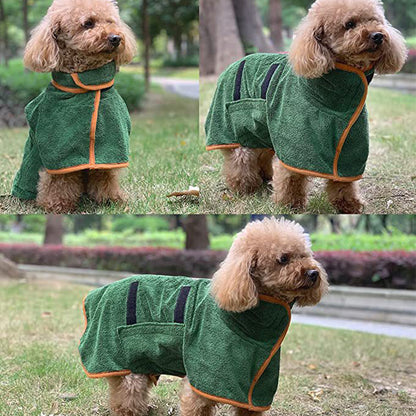 Microfiber Absorbent Pet Bathrobe