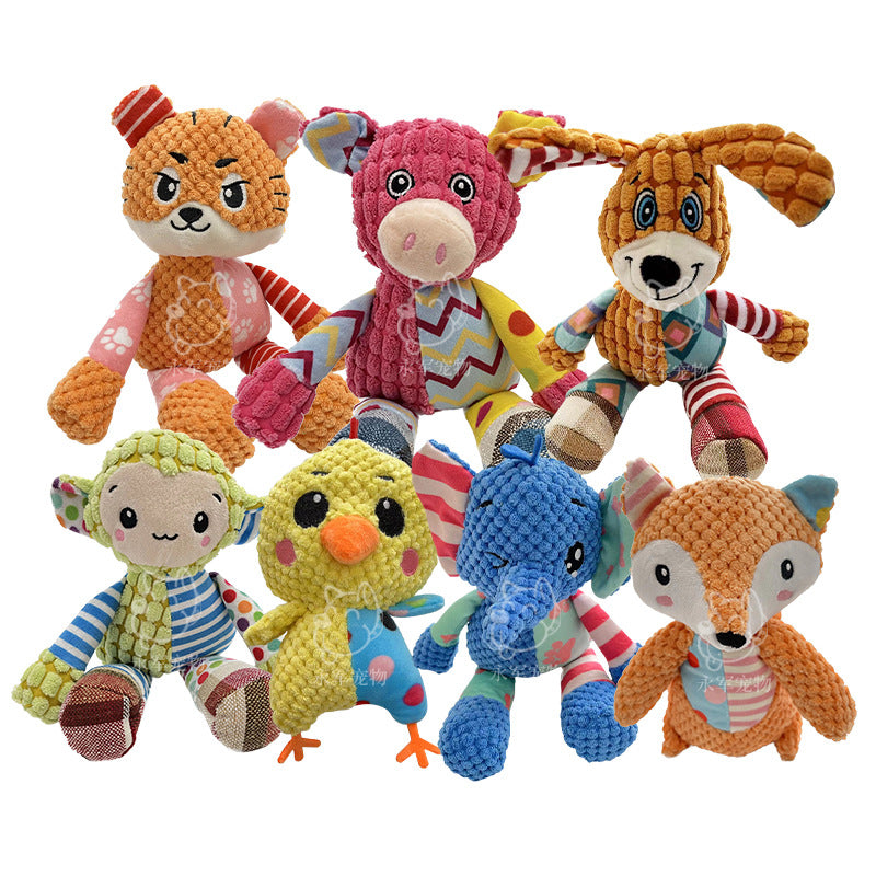Teeth-Grinding Sounding Pet Plush Toy