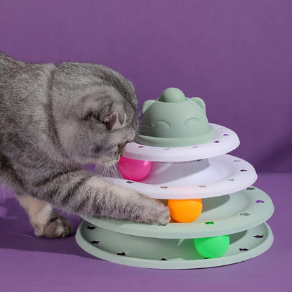Three-Layer Turntable Cat Toy