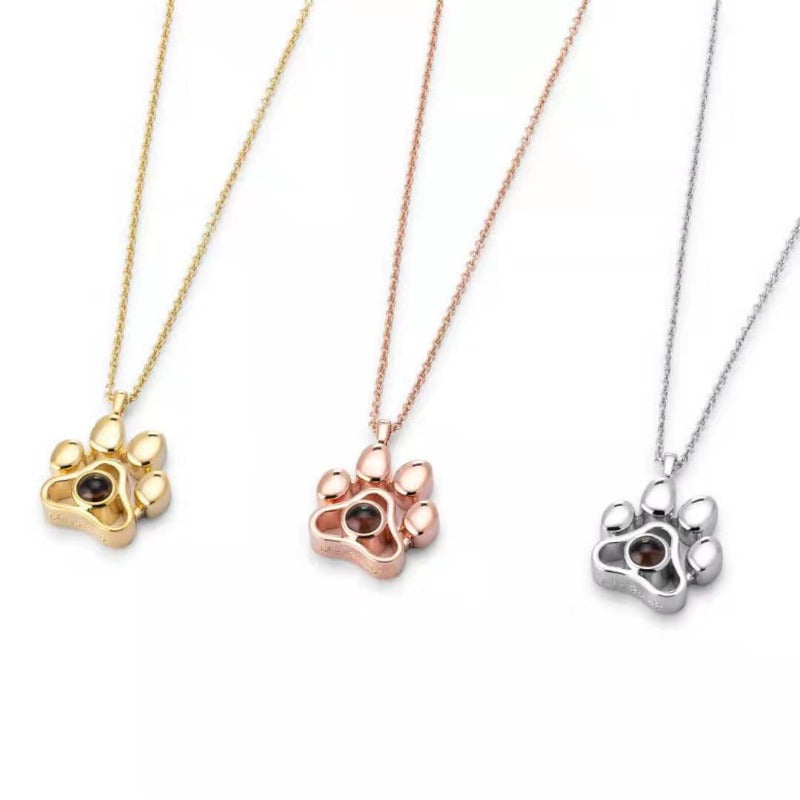 Titanium Paw Necklace