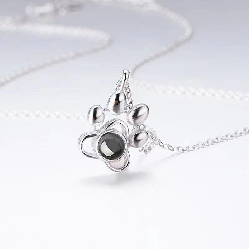 Titanium Paw Necklace