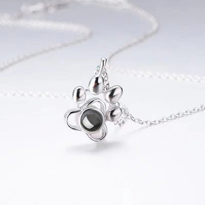 Titanium Paw Necklace